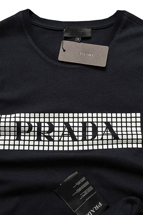 navy prada t shirt|Shirts .